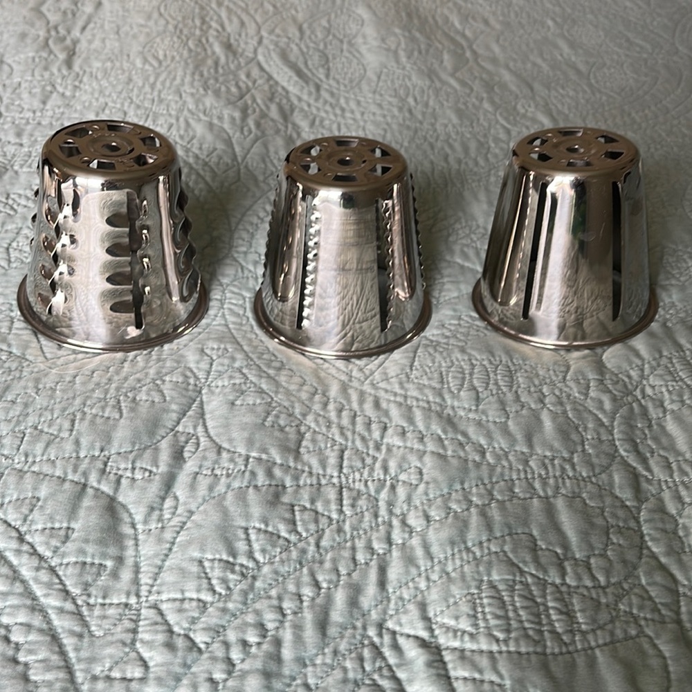 EUC SET OF 3 KITCHENAID STAND MIXER ROTOR SLICER ATTACHMENTS
